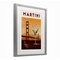 Stupell Industries Retro Martini & Bridge View Framed Print Under Glass, design by Brett Blumenthal